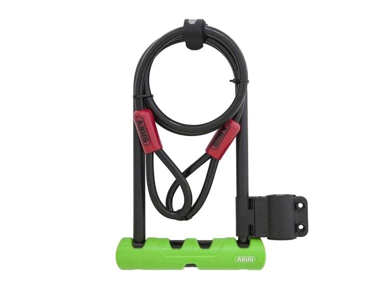 U-Lock and cable black and green neon