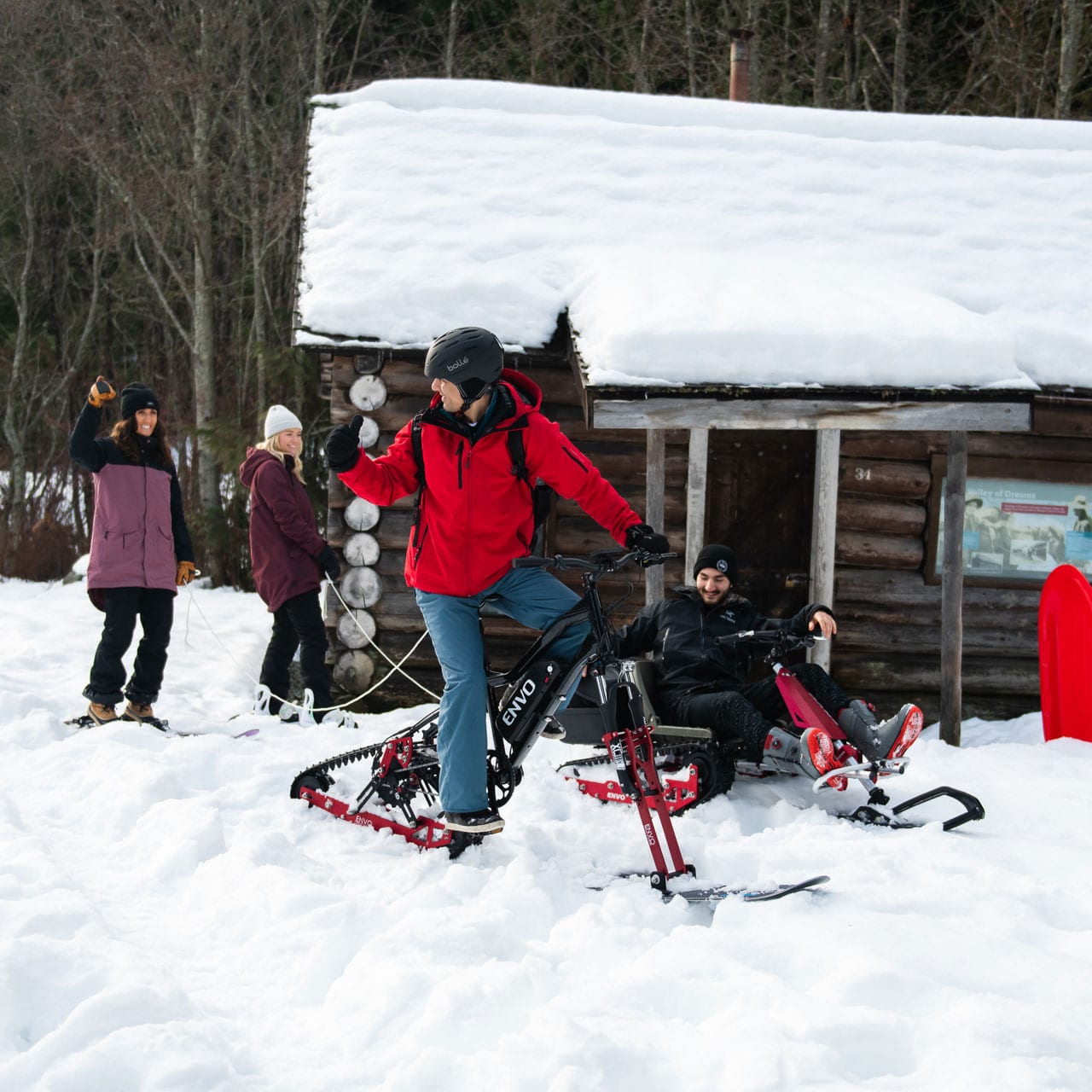 ENVO SnowKart SnowBike Whistler Cabin