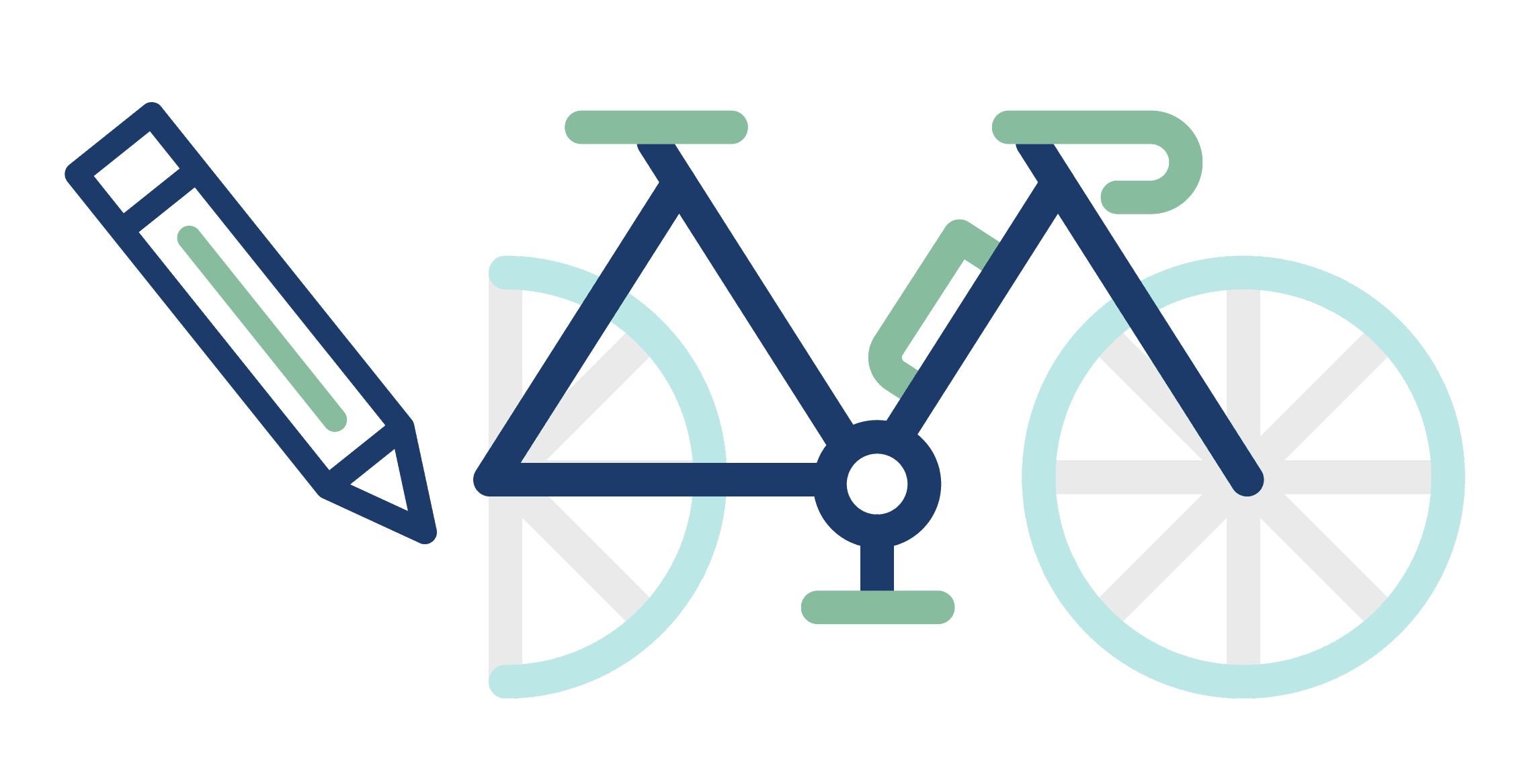 Electric Bike Design Icon